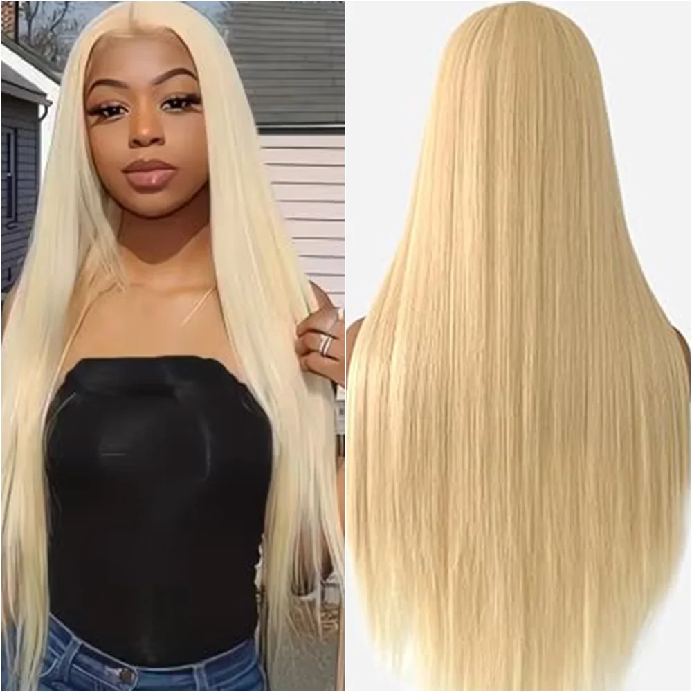 

26 32 36 Inches Lace Frontal Wig Bone Straight Lace Front Wigs 13x4 13x6 Blonde 613 HD Lace Front 100% Human Hair Wigs For Women