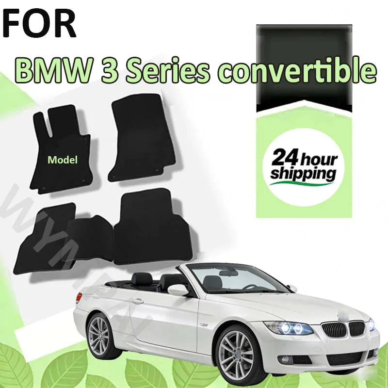 

Nylon Suede "Car Floor Mats Carpet Rugs For BMW 3 Series convertible(E93)2007-2012 Anti-slip Stylish Odorless Flame retardant