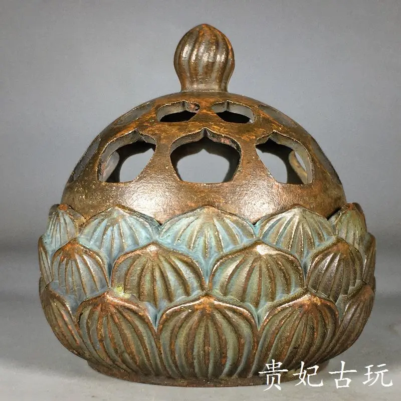 

Hollow buddhist lotus Incense Burner Statue for Tea Home Decor Ornaments