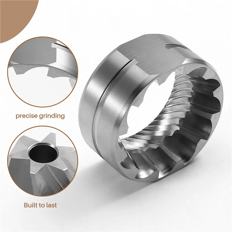 B59B-Espresso Enthusiast’S Choice: 38Mm Conical Burrs For Precision Manual Coffee Grinding