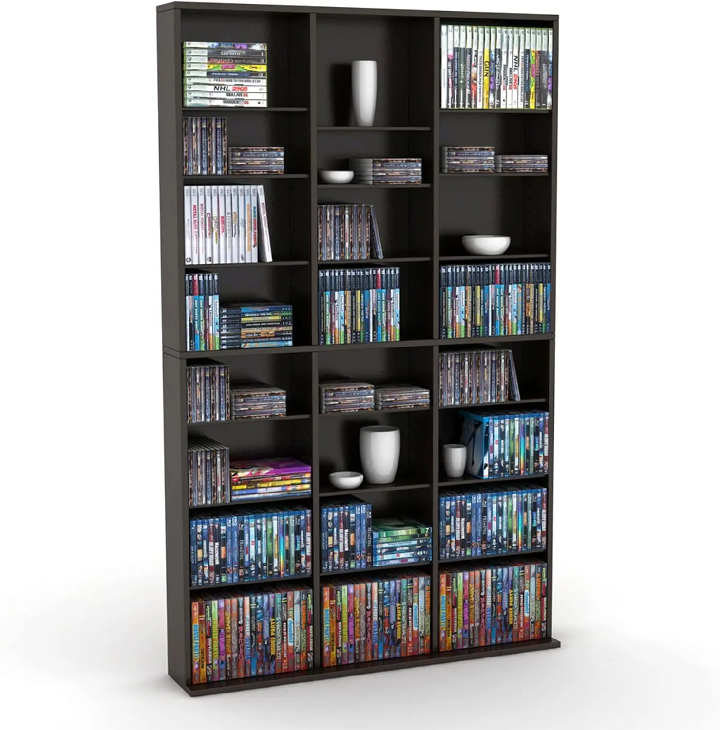 756 Media Storage Cabinet – Protects & Organizes Prized Music, Movie, Video Games or Memorabilia Collections, PN 38435713 in