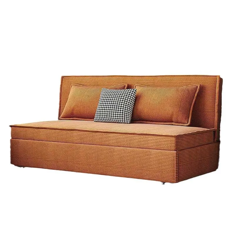 

Corduroy foldable sofa bed, integrated dual-purpose study bedroom multi-functional telescopic bed