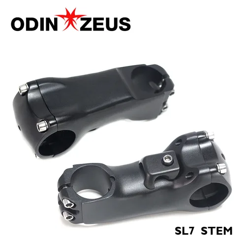 Imagen 2 del producto Vástago de aleación de aluminio negro ODINZEUS, vástago de bicicleta de carretera, sin logotipo, con accesorios, 28,6/31,8 mm, 80-110 mm, SL7, accesorios para bicicleta
