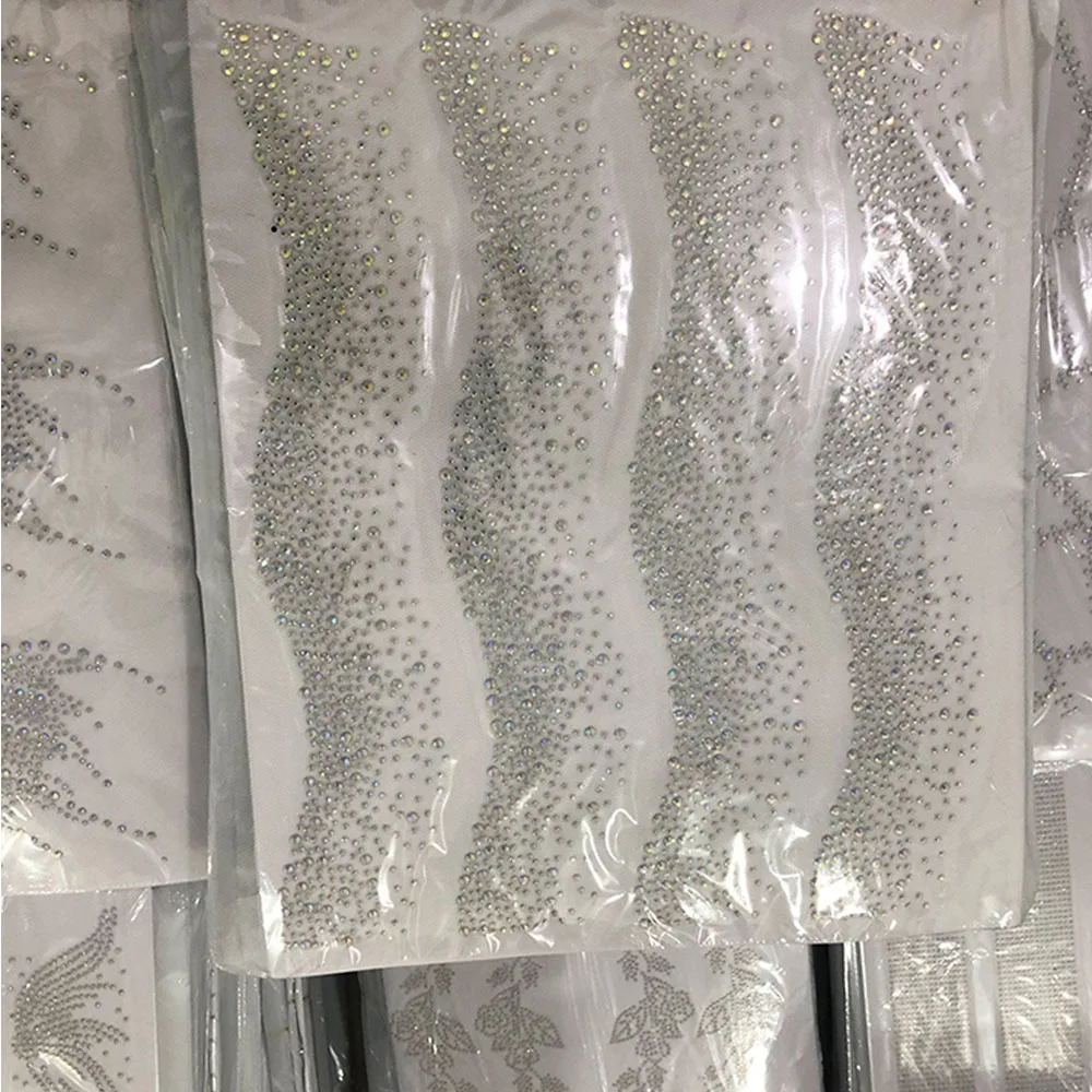 Strass Hot Fix Rhinestone Transfer wholesale Crystal Rhinestone Transfers Diamond Heat Press Sheet for T shirt Dress scarf
