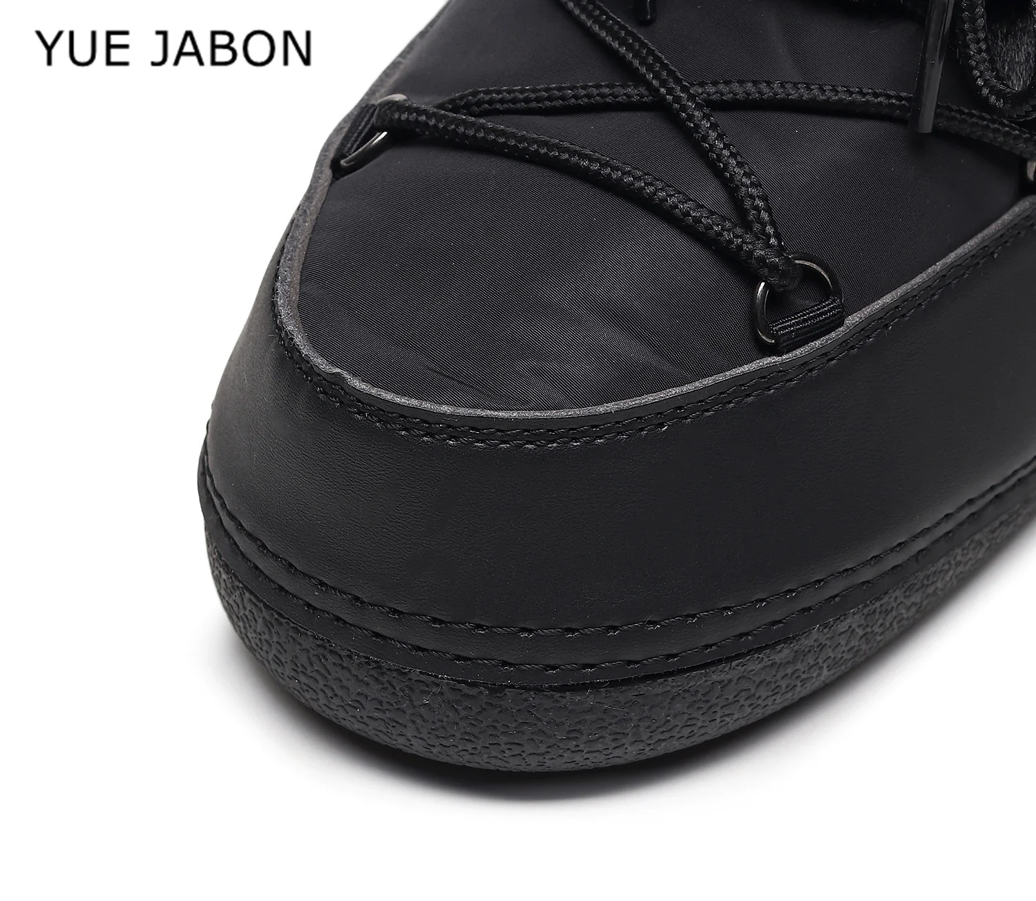Winter Fur Cross Tied Rivet Snow Boots Women Round Toe Slip On Black Ankle Boots 2026 Winter Warm Anti-slip Boots - view 5
