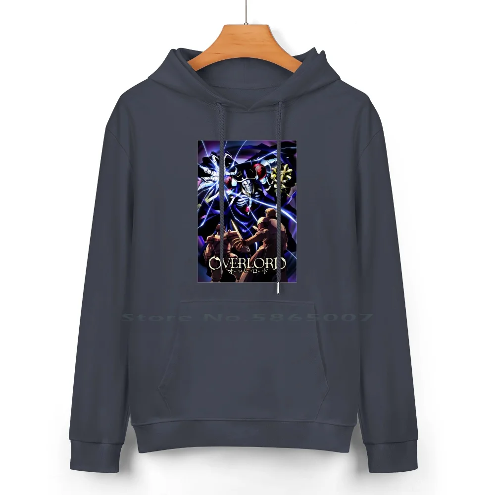 Overlord Pure Cotton Hoodie Sweater 24 Colors Overlord Skeleton Anime Sleeve Classic Freak Geek Animation Cartoon Fight Spirit