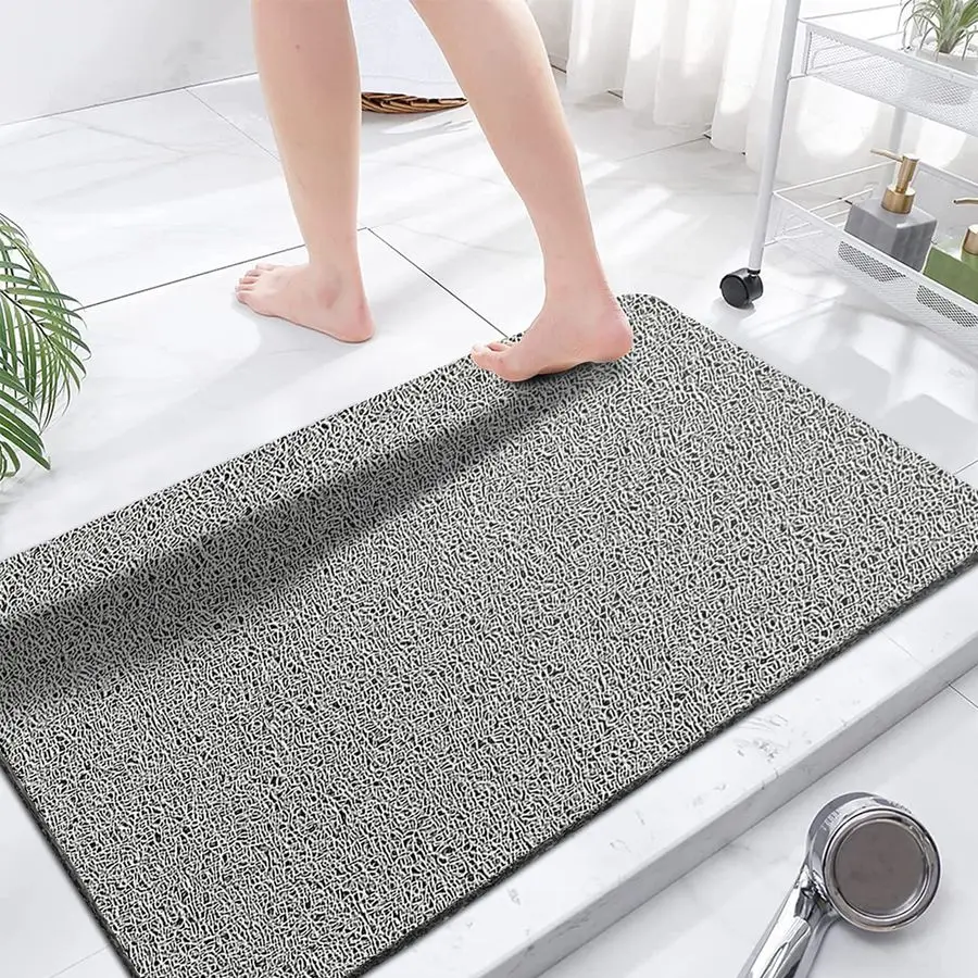 

Shower Mats Non Slip Without Suction Cups, PVC Loofah Bathroom Mats, Loofah Mats for Shower and Bathroom, Quick Drying, 23.6 47.