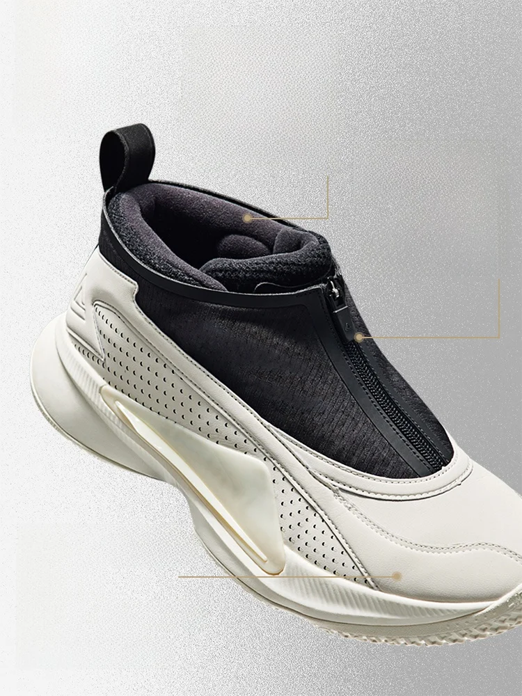 

Пиковая мужская баскетбольная oes, зимняя, практичная, теплая, Sports oes с низким верхом, искусственная кожа и ткань, внутренний смешанный материал