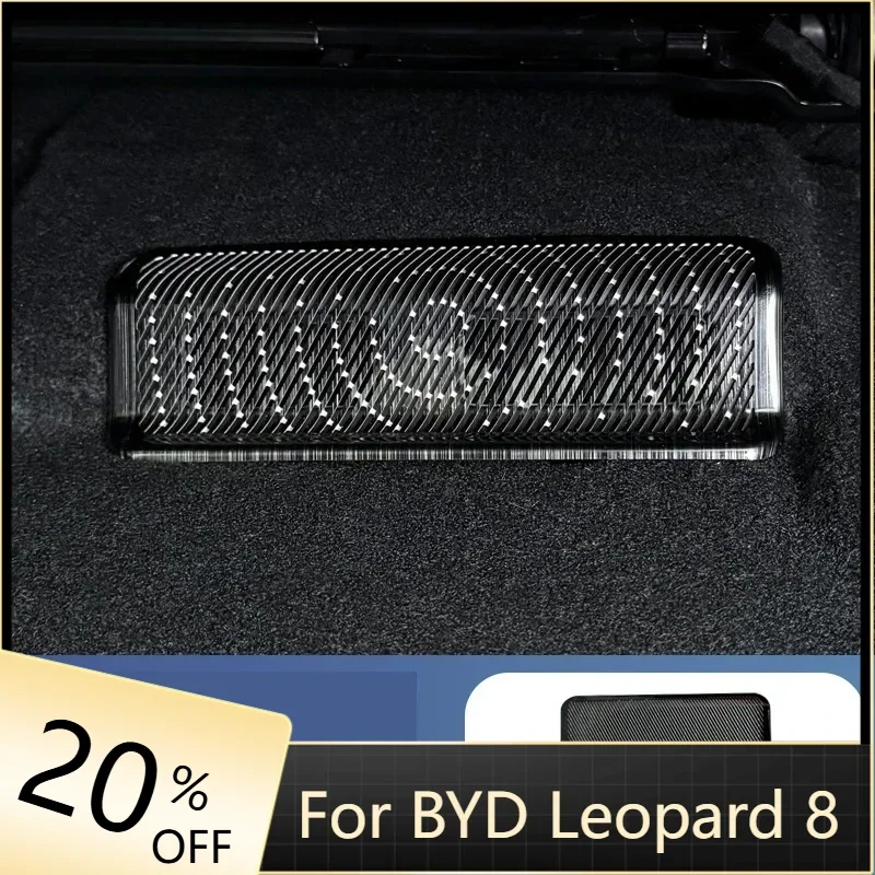 

Car Styling Air Outlet Under The Seat For BYD Leopard 8 2024-2025 Stainless Steel Anti Blocking Protective Cover Accessories
