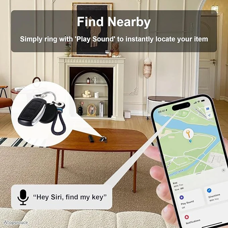 Mini Tracker Smart Bluetooth Suitable For Apple Global Smart Key Search Project Location Tag Pet Anti Loss
