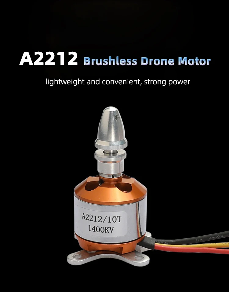 10 ชิ้น ฟาราดี A2212 1400KV BLDC |   มอเตอร์โดรนน้ำหนักเบาประสิทธิภาพสูง