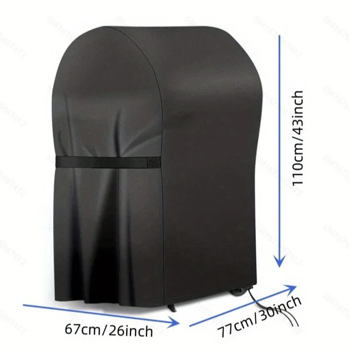 Dust-proof, Waterproof, Rain-proof and Sun-proof Cover Barbecue Oven Cover UV Resistant Heavy Duty Carbon BBQ Grill Cover