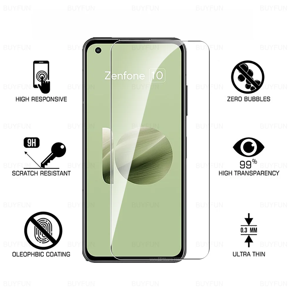 Camera Lens Glass For Asus Zenfon 10 5G Tempered Glass Zen Fone 10z Zenfone10 Fone10 2023 5.92inch Full Cover Screen Protector