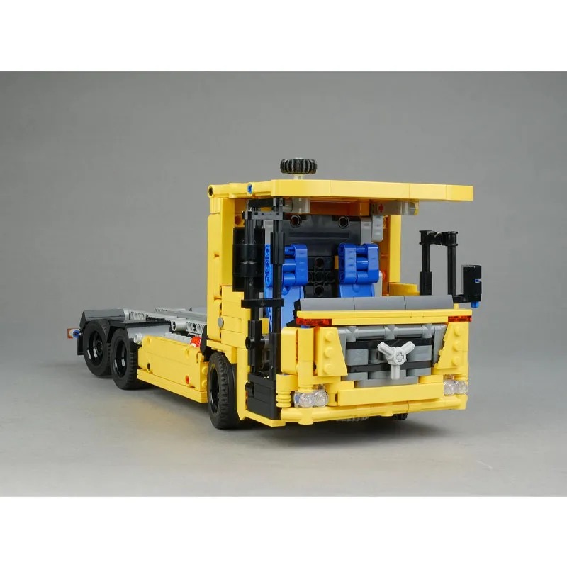 MOC-228292 Nuovo modello di blocco di costruzione per camion con rimorchio a pianale per trasporto merci · Regalo di compleanno per bambini da 1057 parti