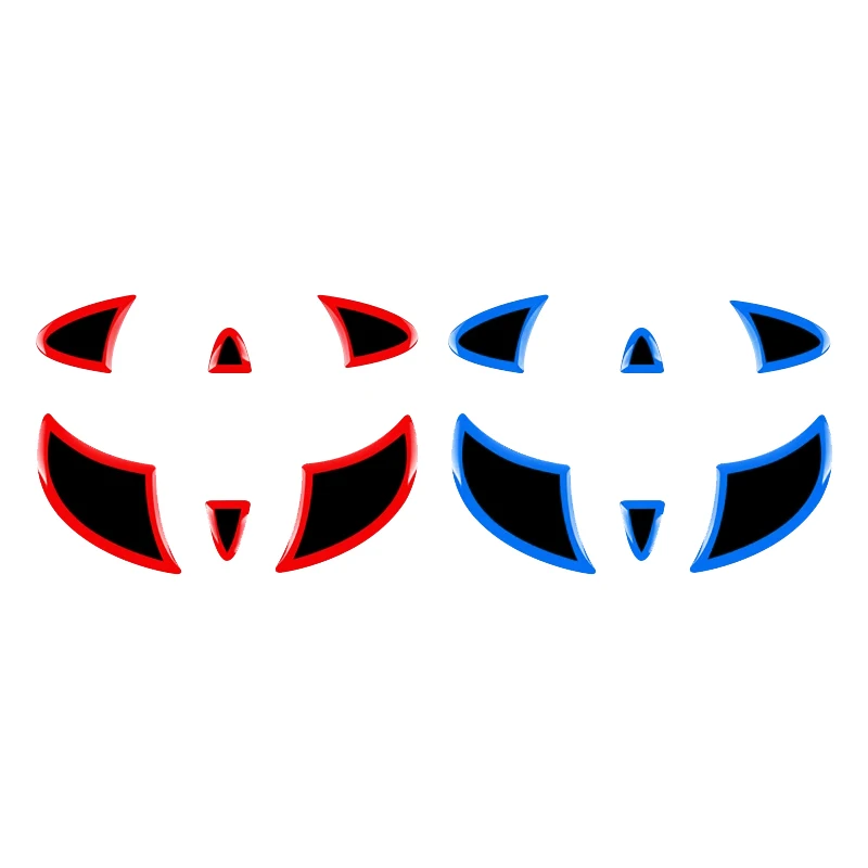Red Blue Car Steering Wheel Badge Trim Sticker for Toyota CHR Corolla Camry Rav4 Auris Avalon Prius Prado Yaris Hilux - view 3