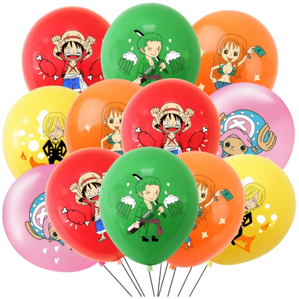12–60 Stück One Piece Anime-Latexballons, 12 Zoll, Cartoon-Charakter-Ballons, Kindergeburtstag, Party-Dekoration, Babyparty, Festival, Su