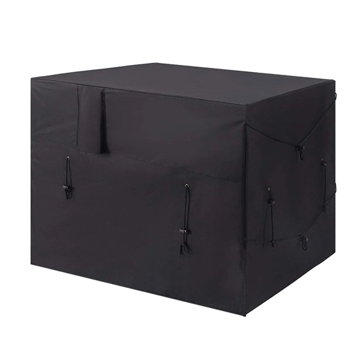 BAAU プールヒーターカバー、プールヒーター用ヒートポンプカバー、冬用プールヒーターカバー、ホース穴とフック&ループストリップデザイン