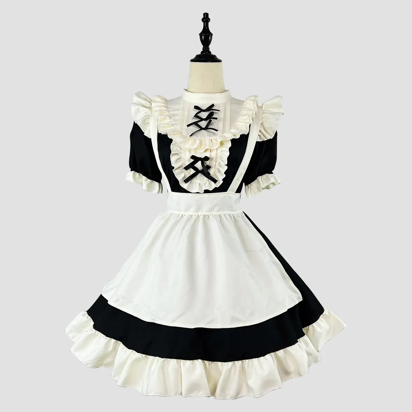 Delantal francés Sexy de Lolita, vestido de sirvienta, uniforme escolar dulce y bonito para niña, disfraz de fiesta de Carnaval y Halloween