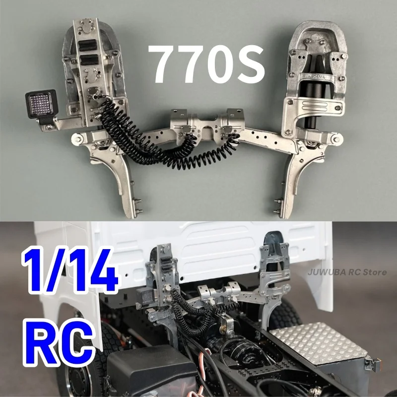 770s rc 1/14 cab lock suspensão mecânica scaleecloud CTK-770S-2 para tamiya 1/14 rc caminhão trator 770s série peças acessórios