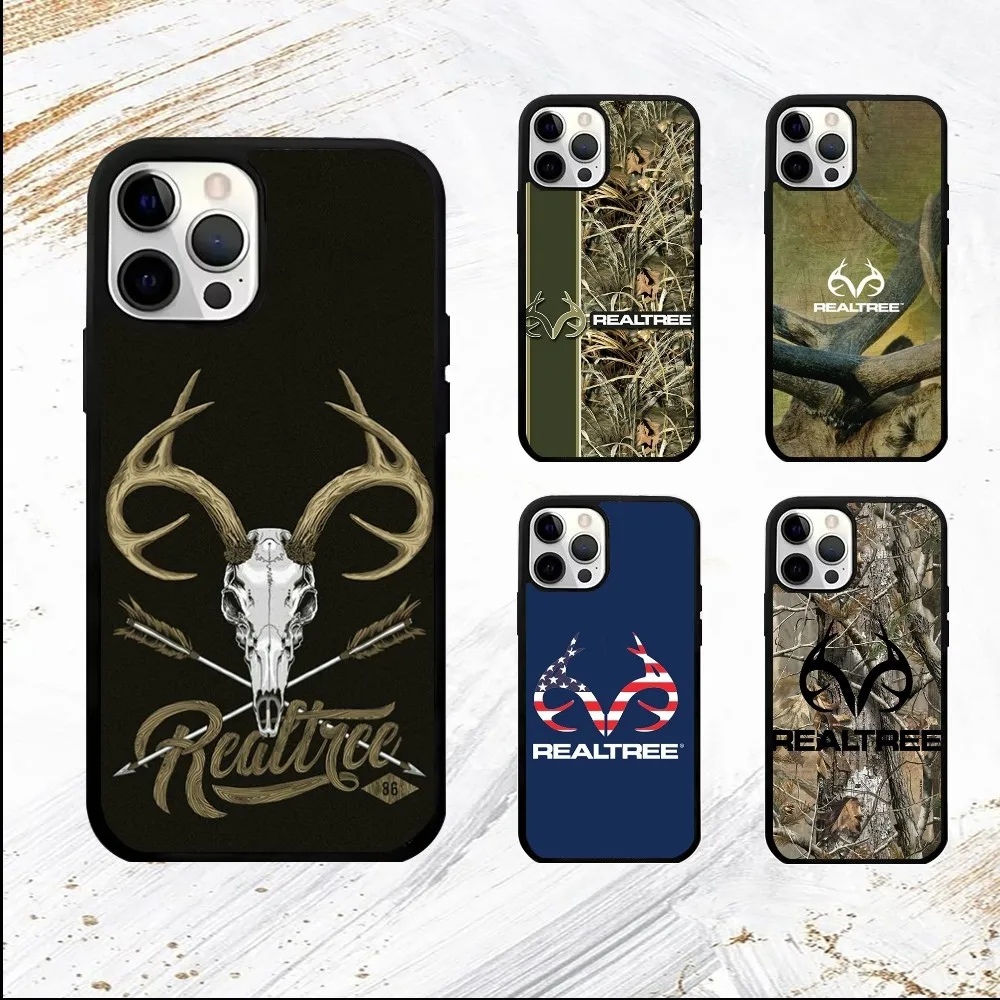 Realtree real tree camo Phone Case For iPhone 16 15 14 13 12 11 Pro Max Plus Mini PC Fashion mirror phone case