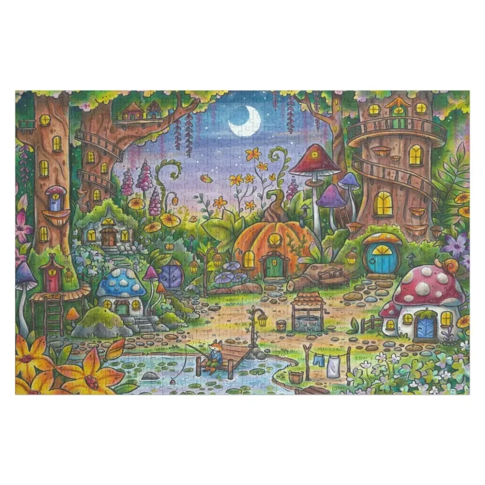 Magical Fairy Village Jigsaw Puzzle Customized Toys For Kids Custom With Photo Customized Photo Puzzle