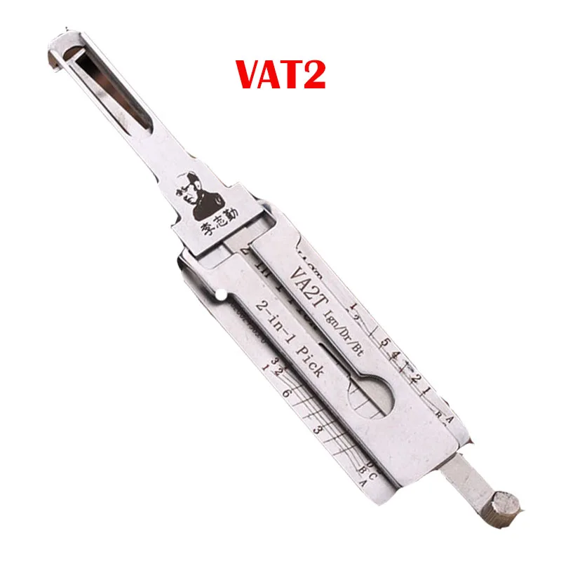 Strumento LISHI originale VAT2 2 in 1 2IN Ign/Dr/ Bt Decodificatore automatico e strumento di prelievo ock Smith
