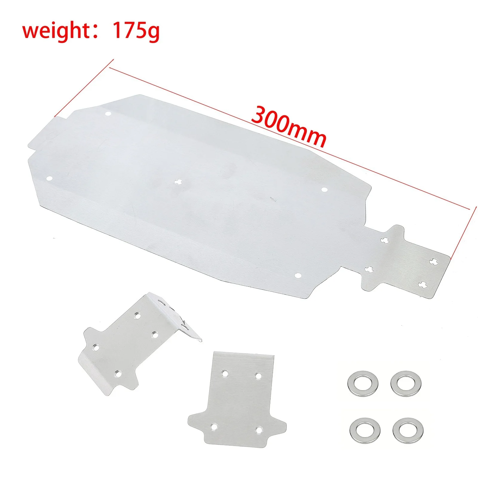 Undercarriage Metal Armor Guard Plate for SBK10 Stormwind Assault 1/10 Off Road Vehicle RC Car Metal Upgrade OP Parts