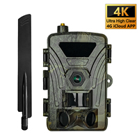 4G Trail Camera 8K Video 60MP Images PIR120°15M-20M Super-Fast Reflex Trigger Wildlife Camera with APP Cloud Storage Infrared Ca