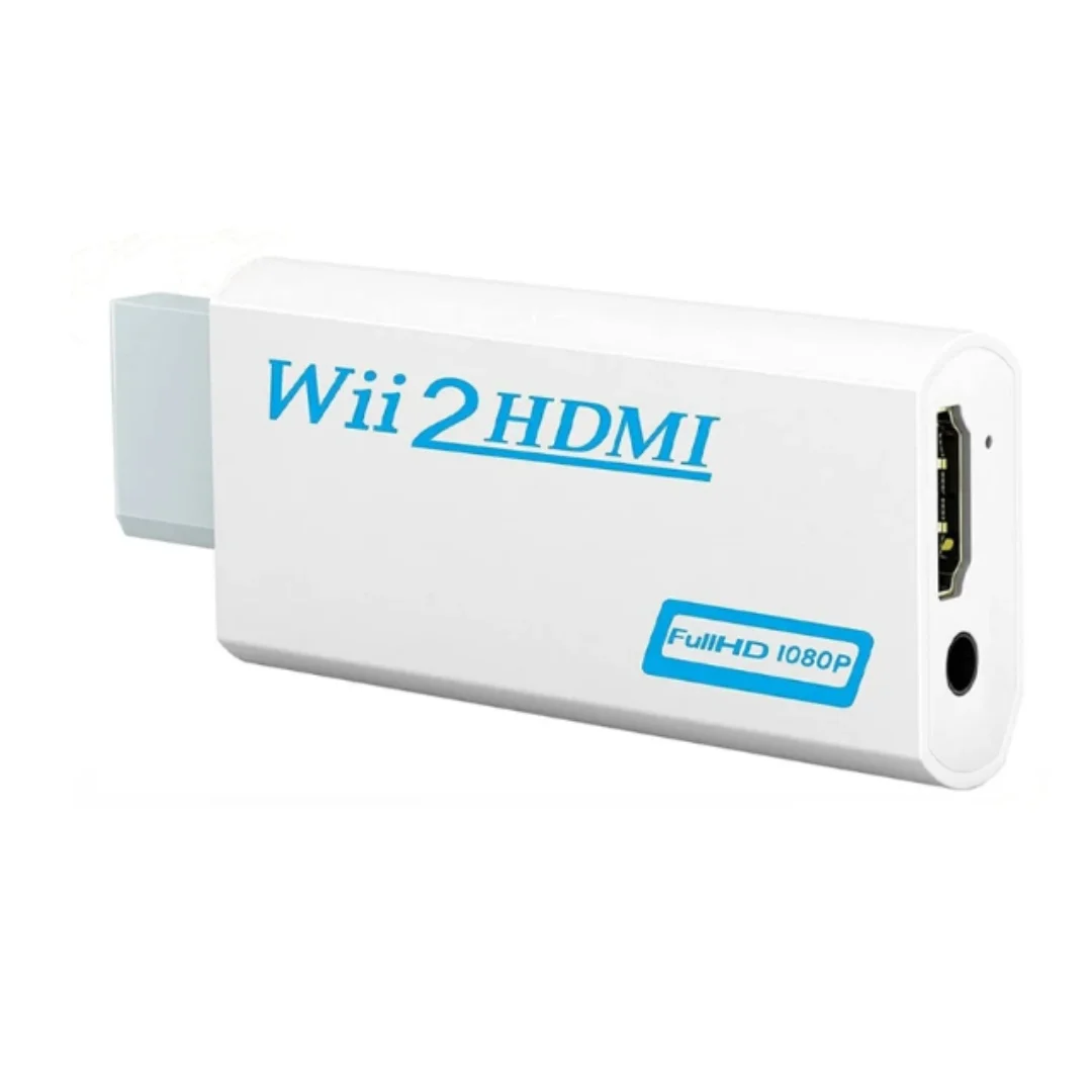1080P Wii to HDMI Compatible Video and Audio Adapter Wii to HDMI Compatible Adapter Converter HD Supports Wii HD Monitor