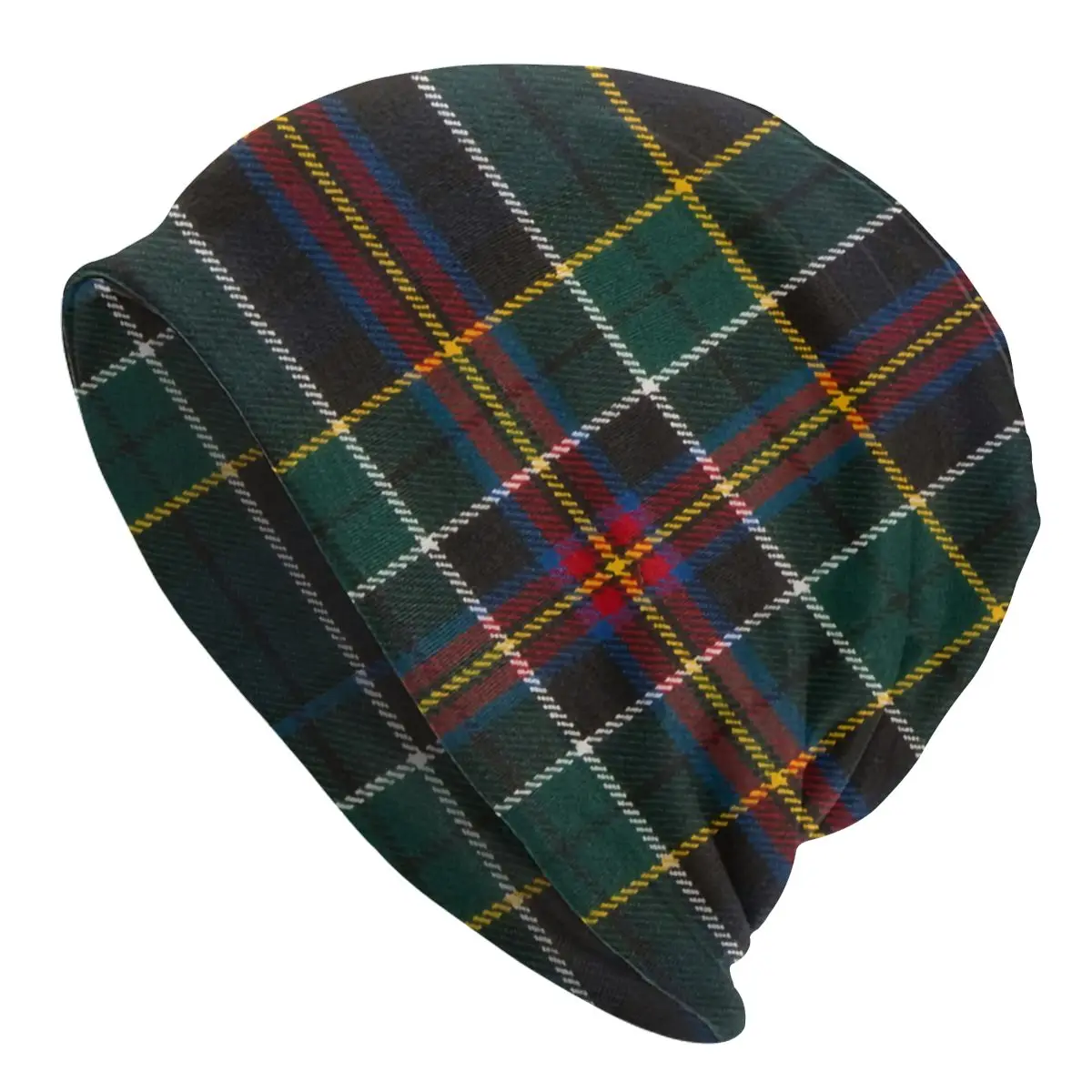 

Tartan Plaid Thin Skullies Beanies Outdoor Caps For Men Women Ski Caps Bonnet Hats