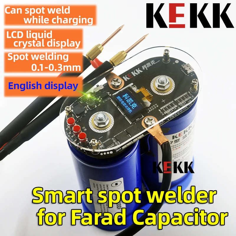 KEKK Spot Welder Household DIY Handheld Capacitor Energy Storage 18650 Battery Spot Welding Machine Mobile Phone Battery