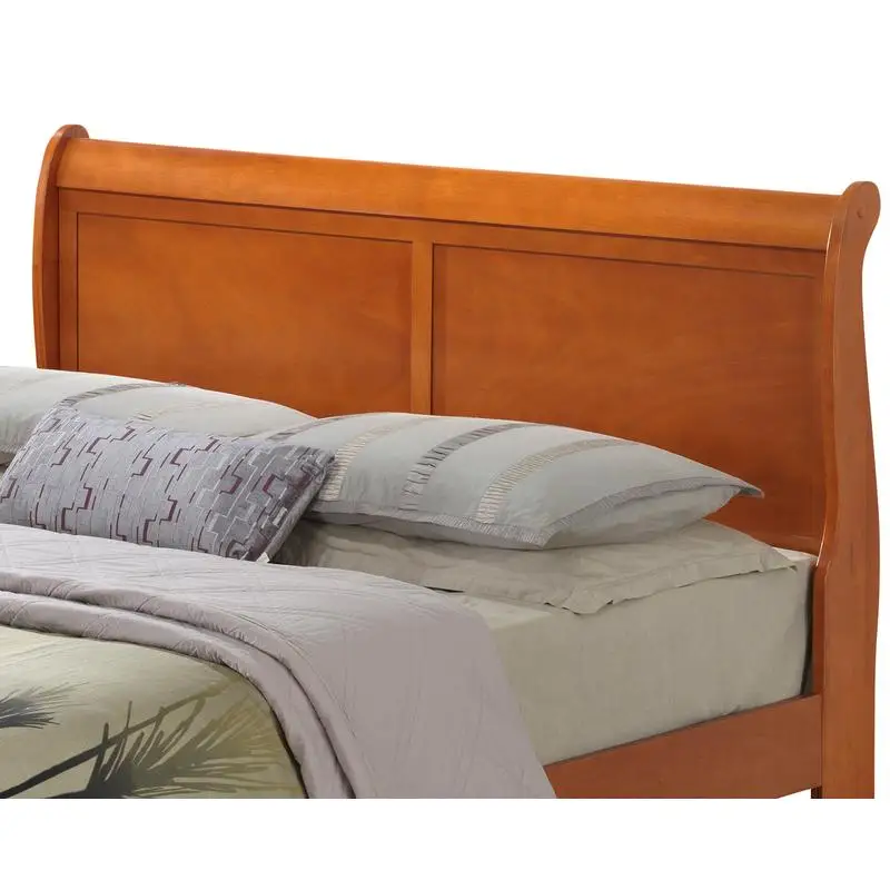 Queen Bed Oak G3160A-QB، تصميم أنيق، هيكل متين، مثالي لغرف النوم الحديثة #2