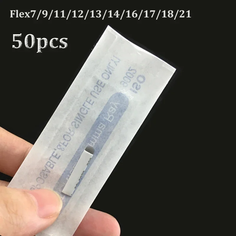 

7/9/12/14Pin U Shape Permanent Makeup Tattoo Needles Blade 50pcs for Tattoo Pen Eyebrow Microblading Tattoos Manual Pen