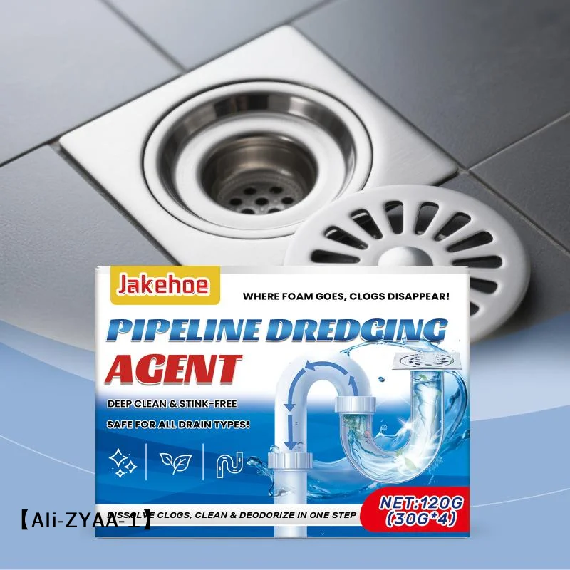 【A】Drain cleaning powder dissolves blockages, removes odors and stains, maintains pipes, and ensures smooth water flow.
