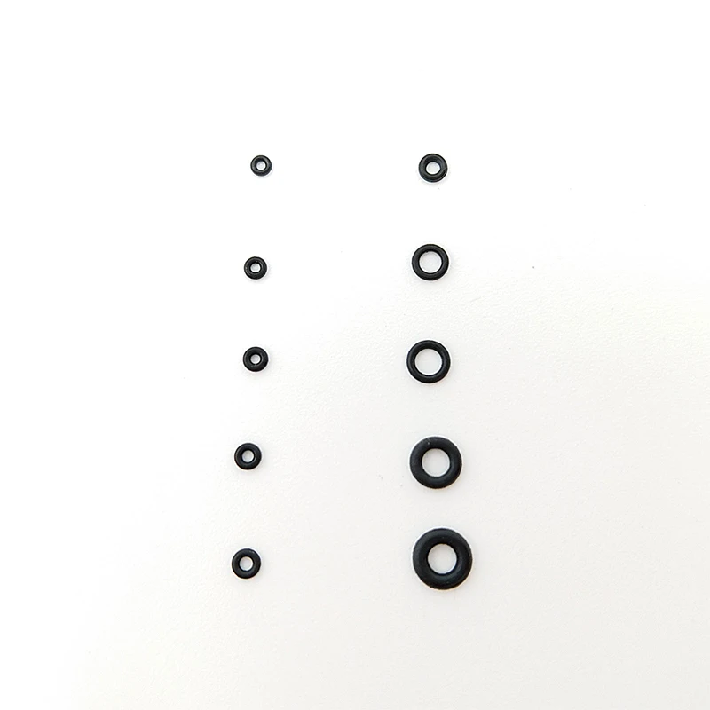 クラウン付き防水ゴムリング,100個,直径0.5 0.6 0.7 0.8 0.9 1.0 1.4 2.2mm