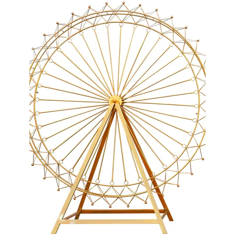 

Wrought iron Ferris wheel model stage venue arrangement ornament wedding outdoor decoration welcome area new wedding props