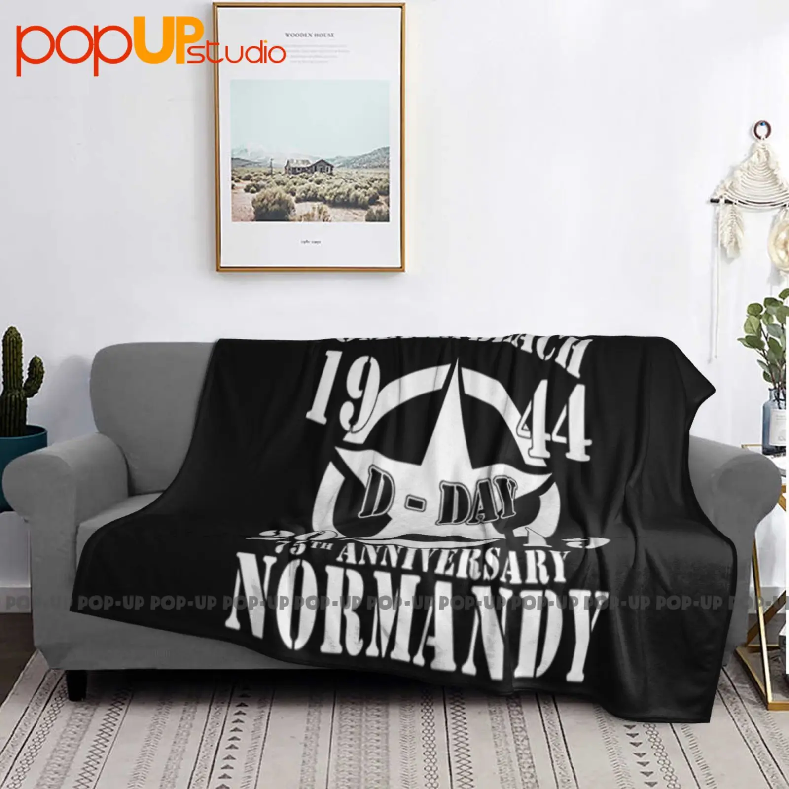 Omaha Beach D Day 1944 2019 Star 75Th Anniversary Normandy Ultra-Soft Blanket Quilt Winter Sofa Cover Bed Covers view 3
