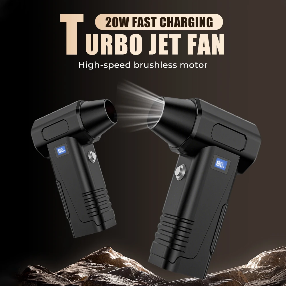 New Jet Fan Strong Portable Power Handheld Dust Elimination Computer Hurricane Storm Source Turbo Jetfan Vacuum Dust Cleaner