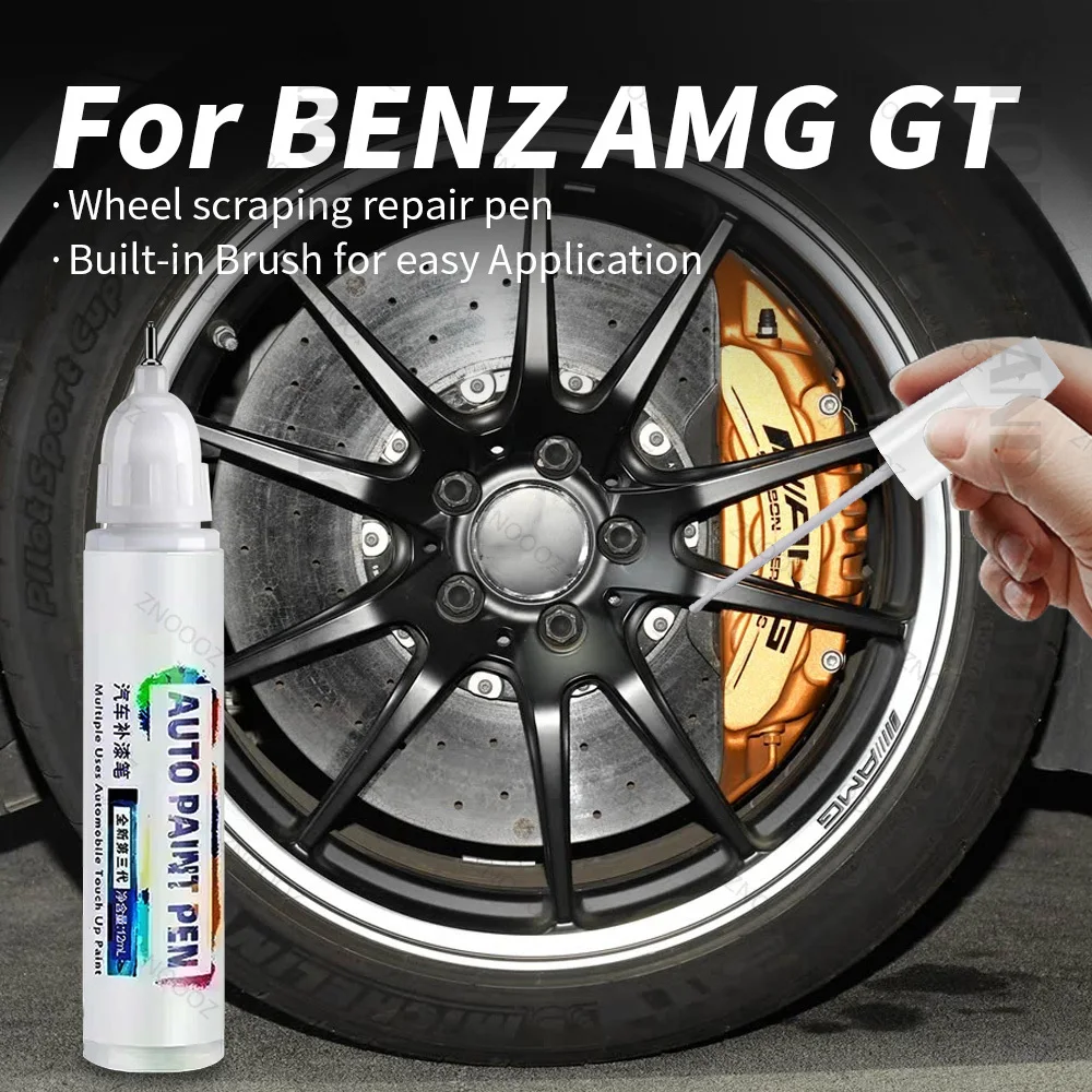 

Для Mercedes-Benz AMG GT Touch Up Paint Комплект для ремонта колес Краска для ремонта царапин на ободе для ремонта колес автомобиля Серый Серебристый Черный