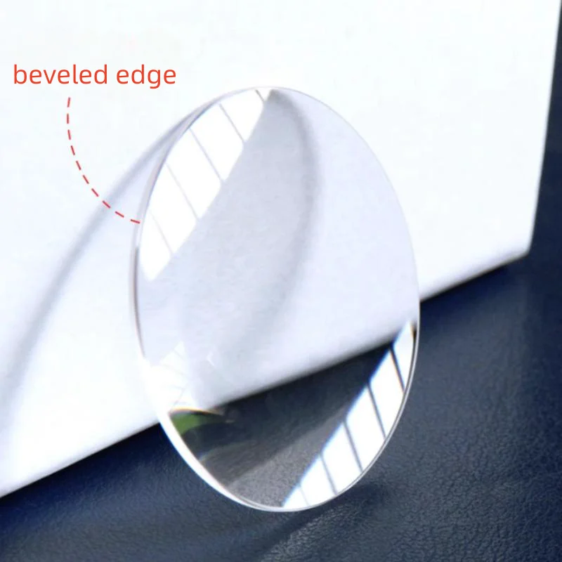 Vetro per orologio con zaffiro a cupola singola 1.5mm di spessore del bordo cristallo rotondo 30-39.5mm di diametro lente d'ingrandimento per orologio YZC104