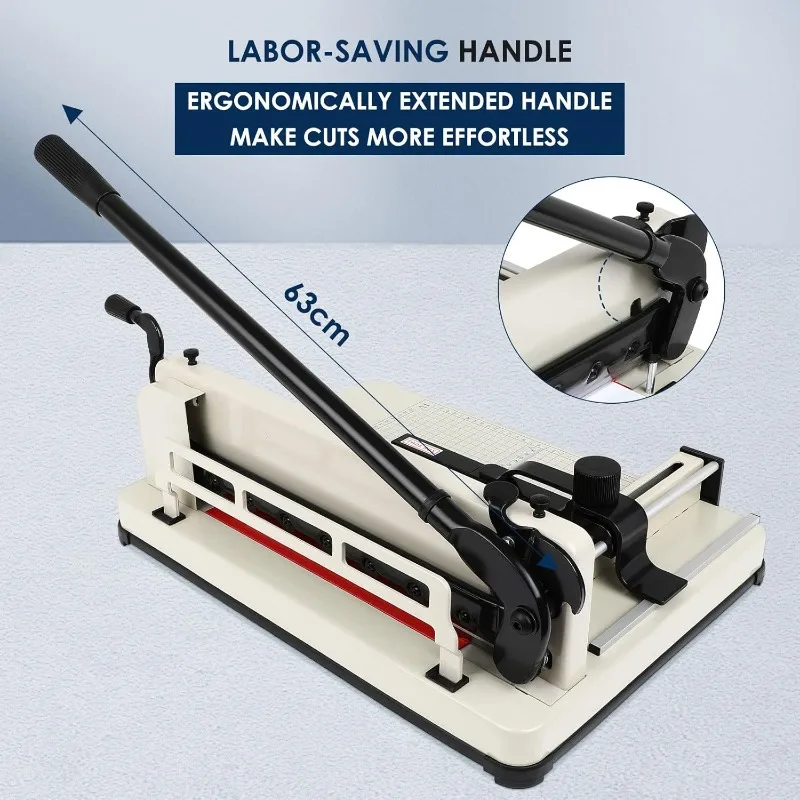 ماكينة تشذيب الورق شديدة التحمل مقاس 17 بوصة، 500 ورقة من أداة تشذيب الورق، شفرة HSS متينة لقطع الورق - جديد