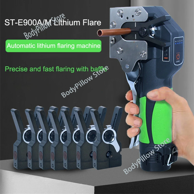 ST-E900A Automatic Lithium Battery Electric Power Copper Tube Flare Tool Air Conditioner Refrigerator Cordless Auto Flare