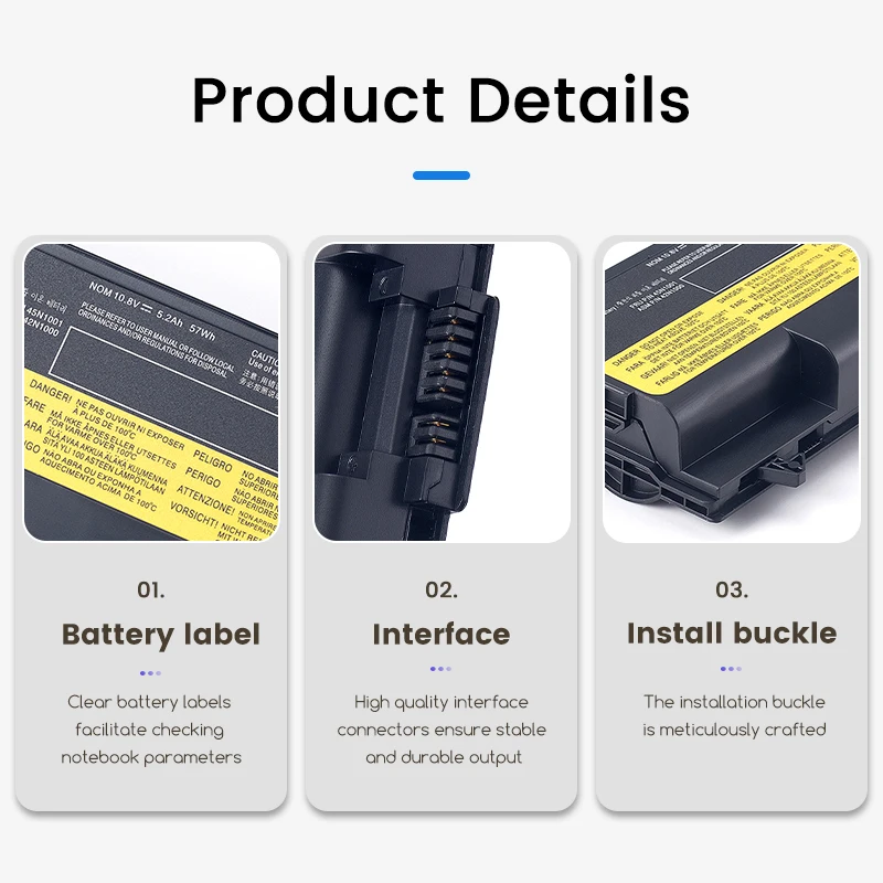 70+ 45N1001 42N1000 Laptop Battery for Lenovo ThinkPad T430 T430i T410 T510i W530i L430 SL530 0A36302 0A36303 45N1006