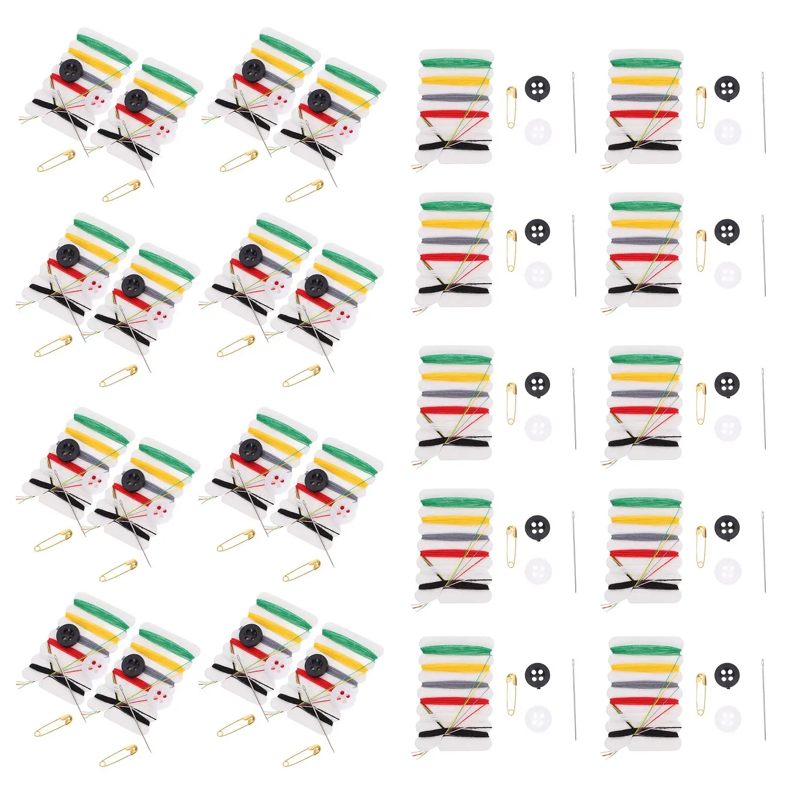 100 Packs Needle Sewing Kit Travel Hand Thread Child Kits for Beginners Needles