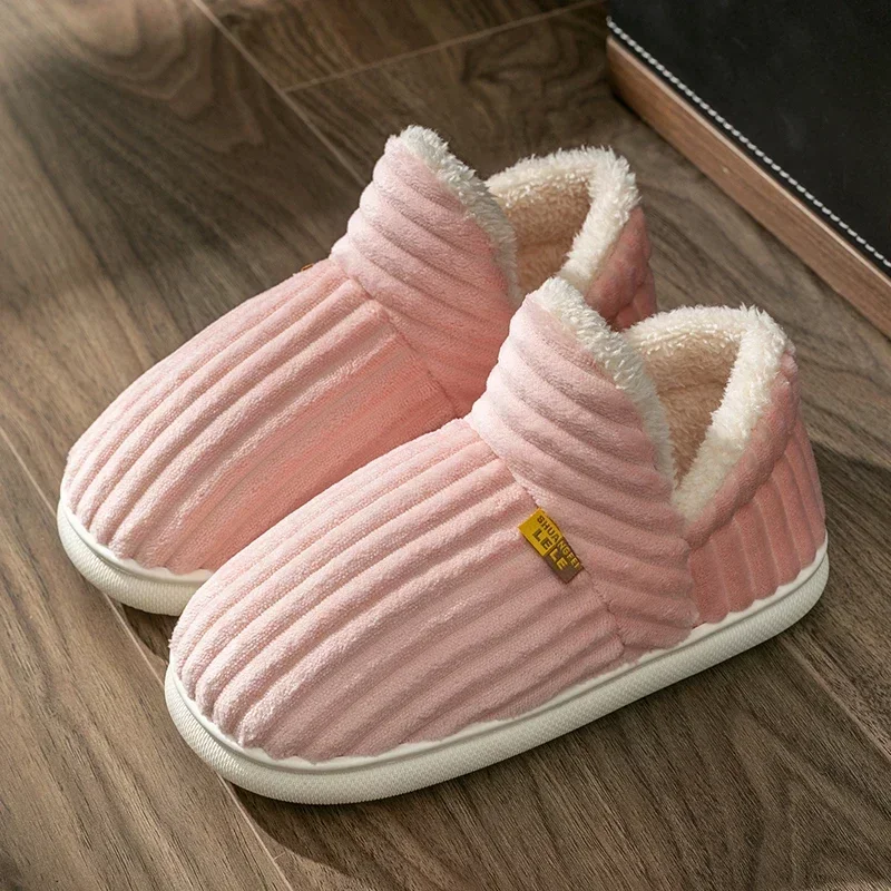 Chinelos de pele para homens e mulheres, moda peludo, pelúcia quente, slides acolhedores, casa interior, sola macia, sapatos casuais de algodão, inverno, novo, 2024