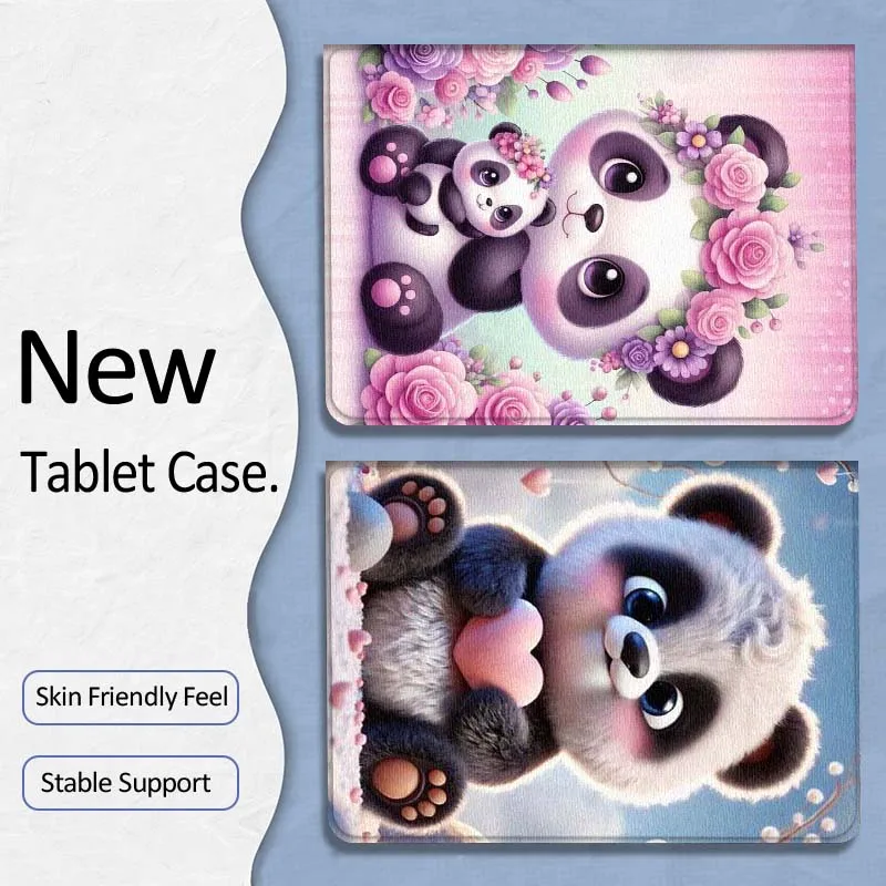 

Panda Cartoon Love Heart Gift For Samsung Galaxy Tab A7 A A8 A9 A11 S6 S11 10.1 10.4 10.5 Inch Lite PLus Soft Tablet Case