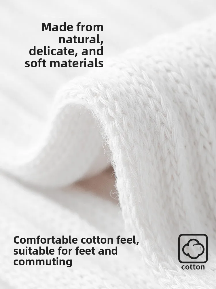 

Pure Cotton Men's Mid-Calf Baskeall Sos Anti-Odor Long Tube Towel Bot Sports Sos White Home Comfortable Breathable