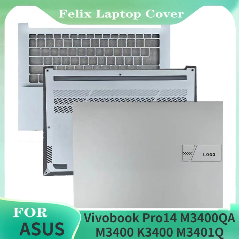 

For ASUS Vivobook Pro14 M3400QA M3400 X3400 K3400 M3401Q Laptop Replacement LCD Back Cover/Palm Rest/Bottom Cover