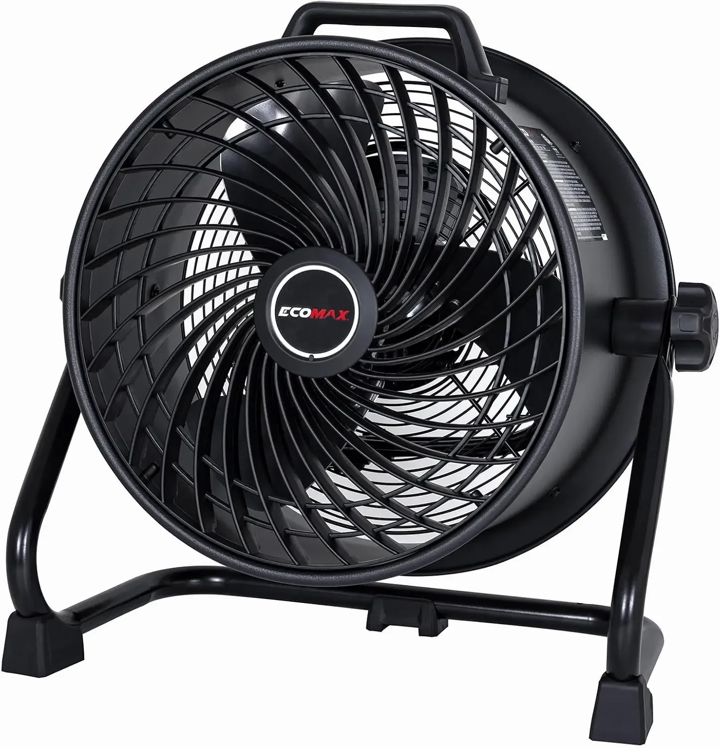 16 Inch Industrial Drum Fan: High Velocity Portable Heavy Duty Metal Shop Fan with 3-Speed 360° Tilting, Floor Fans