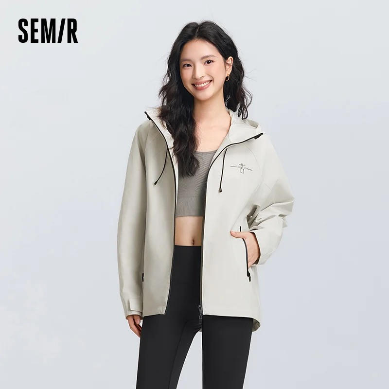 Semir Jacket Women Three-Prooof 2025 New Spring Protective Outerwear Fashionable Versatile for Commuting